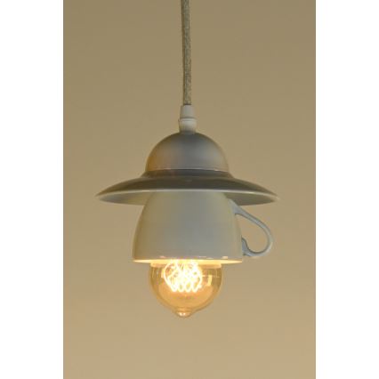Bohemia-Design - Porseleinen hanglamp aan snoer 1xE27/60W/230V