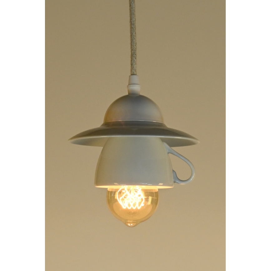 Bohemia-Design - Porseleinen hanglamp aan snoer 1xE27/60W/230V