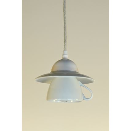 Bohemia-Design - Porseleinen hanglamp aan snoer 1xE27/60W/230V