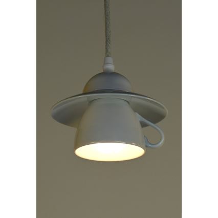 Bohemia-Design - Porseleinen hanglamp aan snoer 1xE27/60W/230V