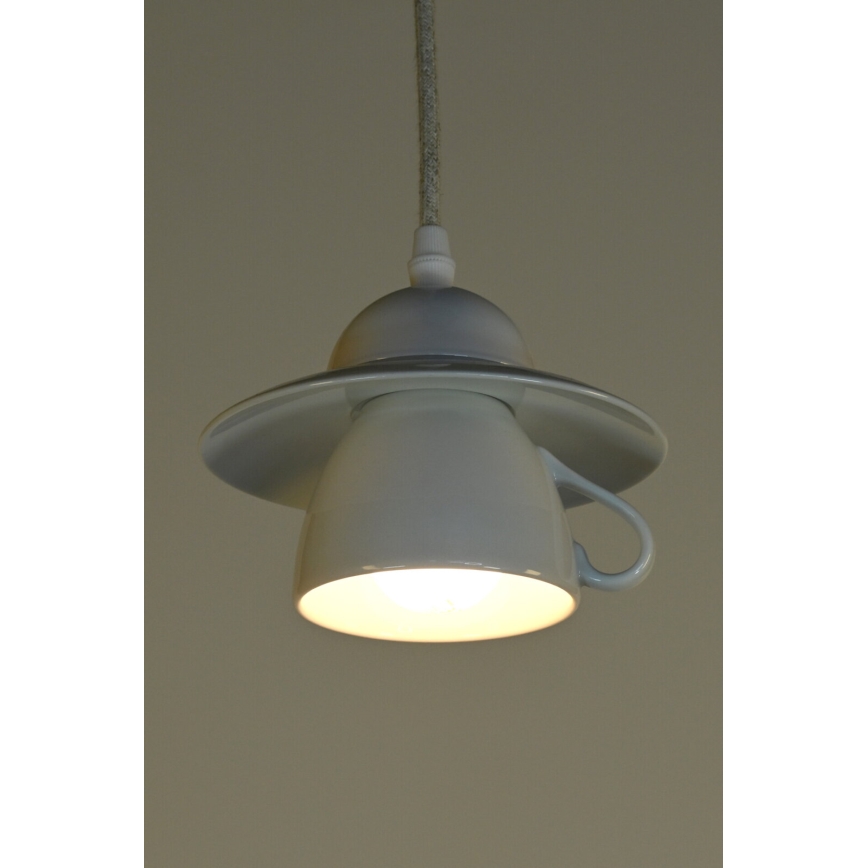 Bohemia-Design - Porseleinen hanglamp aan snoer 1xE27/60W/230V