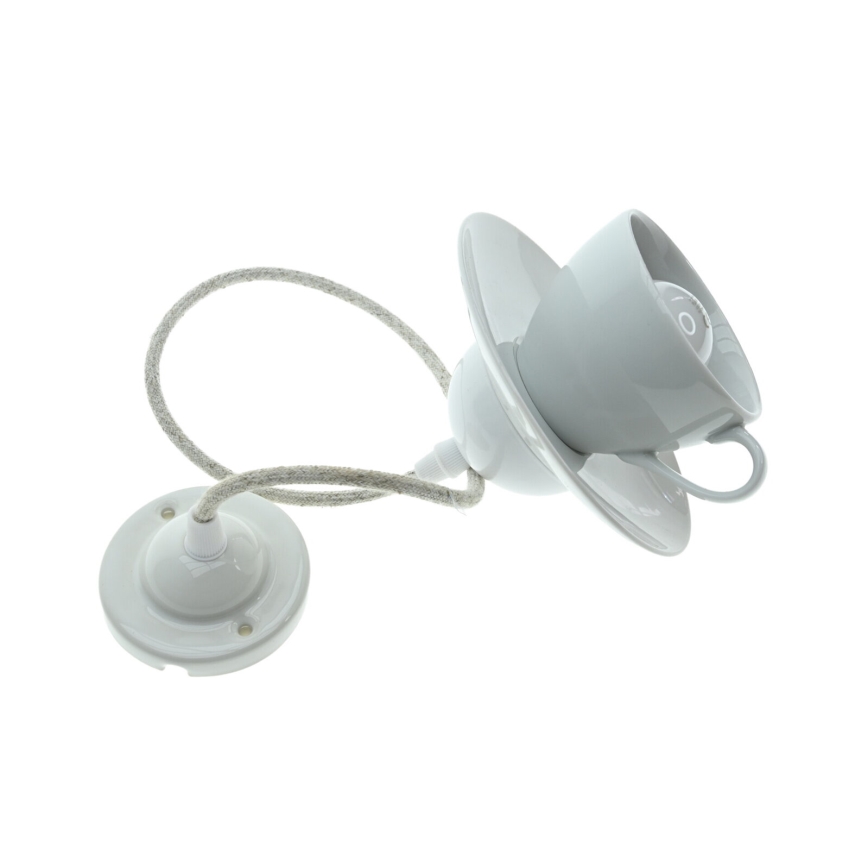 Bohemia-Design - Porseleinen hanglamp aan snoer 1xE27/60W/230V