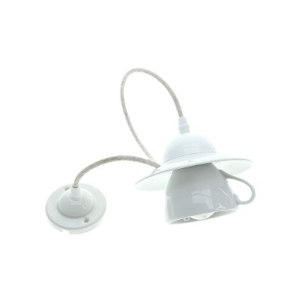Bohemia-Design - Porseleinen hanglamp aan snoer 1xE27/60W/230V