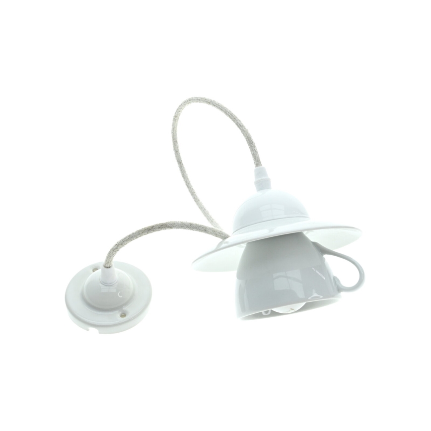 Bohemia-Design - Porseleinen hanglamp aan snoer 1xE27/60W/230V