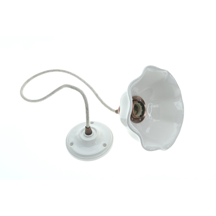 Bohemia-Design - Porseleinen hanglamp met kabel 1xE27/60W/230V
