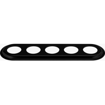 Bohemia-Design - Porseleinen retro afdekraam 5-voudig zwart