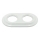 Bohemia-Design - Retro porseleinen dubbele lijst, wit
