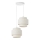 BOHO hanglamp aan snoer 2xE27/60W/230V wit