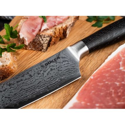 Böker - Damast koksmes DAMAST 19,8 cm eiken