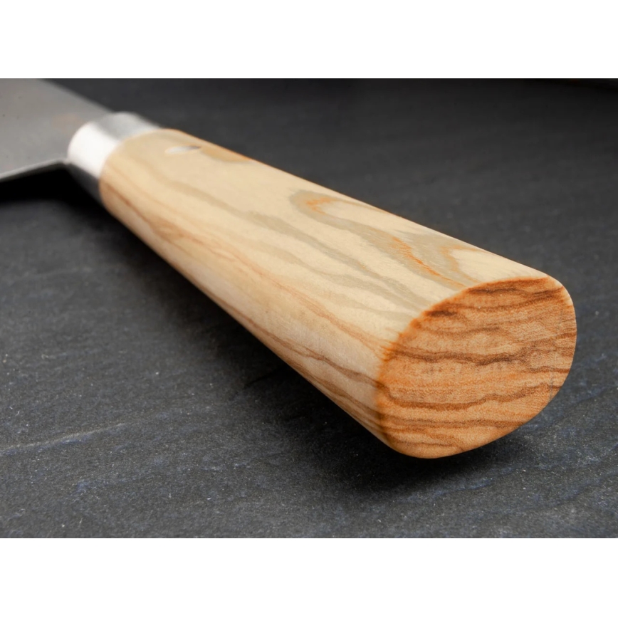 Böker - Damaststalen keukenmes DAMAST OLIVE 21,2 cm olijfhout
