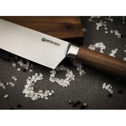 Böker - Keukenmes CORE 16 cm met walnoothandvat