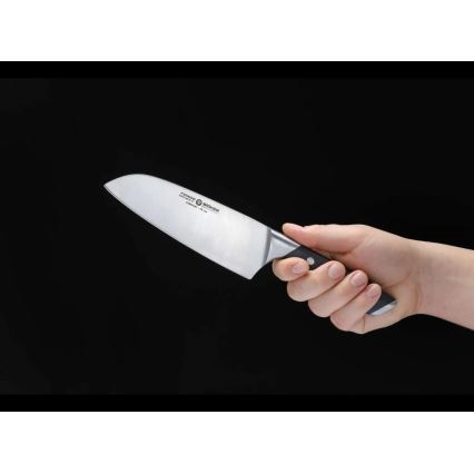 Böker - Santoku-mes FORGE 16 cm zwart