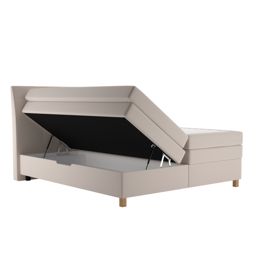 Boxspringbed met matras BEA 160x200 cm beige