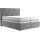 Boxspringbed met matras en topper ELEN 160x200 cm grijs