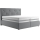 Boxspringbed met matras en topper ELEN 180x200 cm grijs