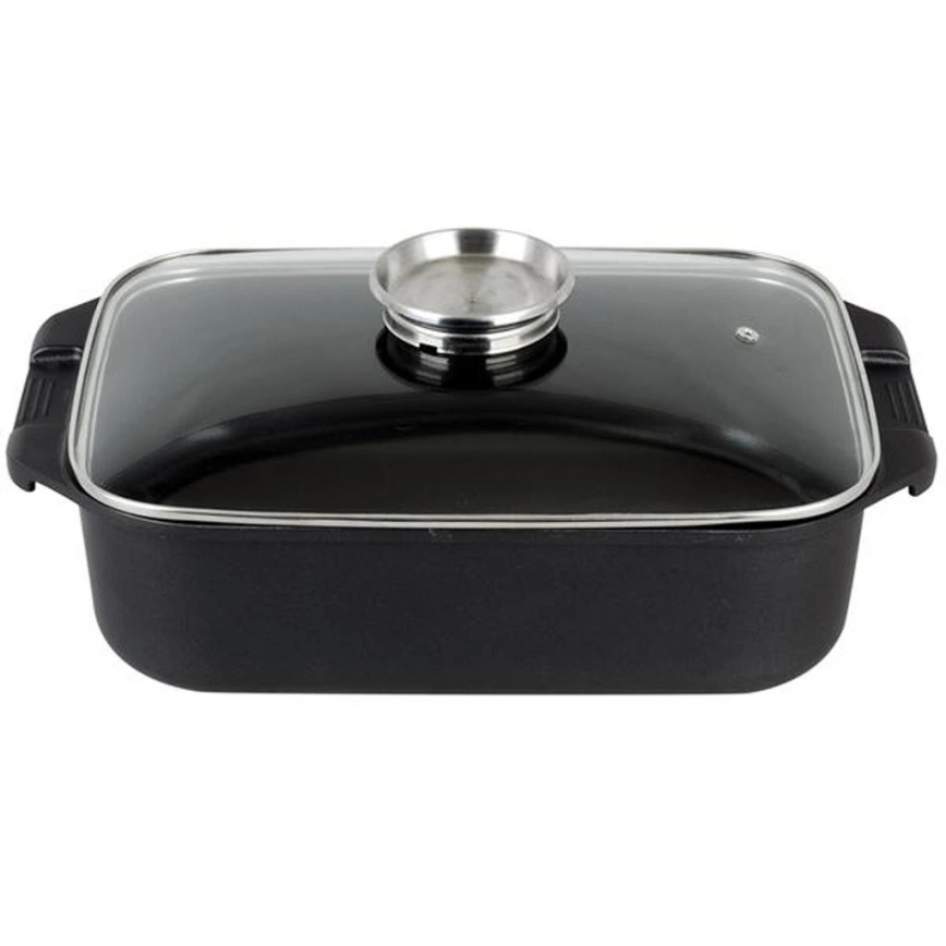 Braadslee met deksel TORO 6,5 l 34,5x10x24,5 cm zwart