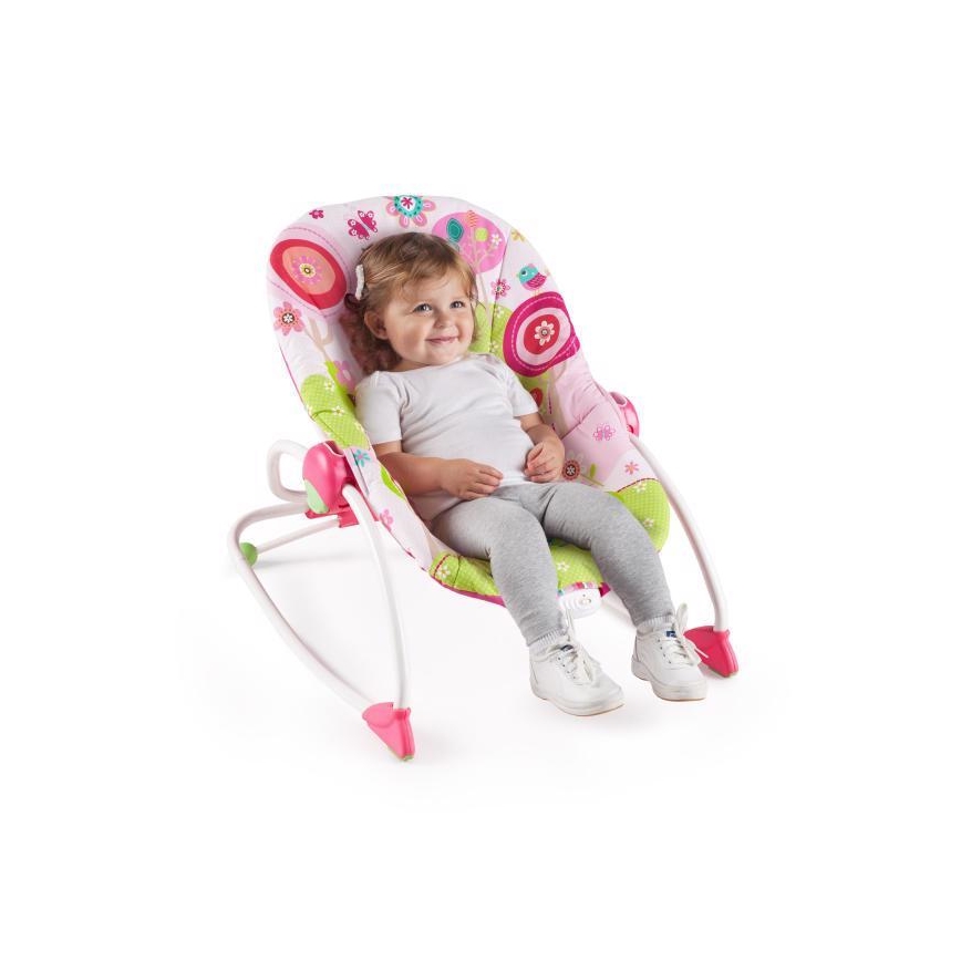 Bright Starts - Baby vibrerende schommel RASPBERRY GARDEN