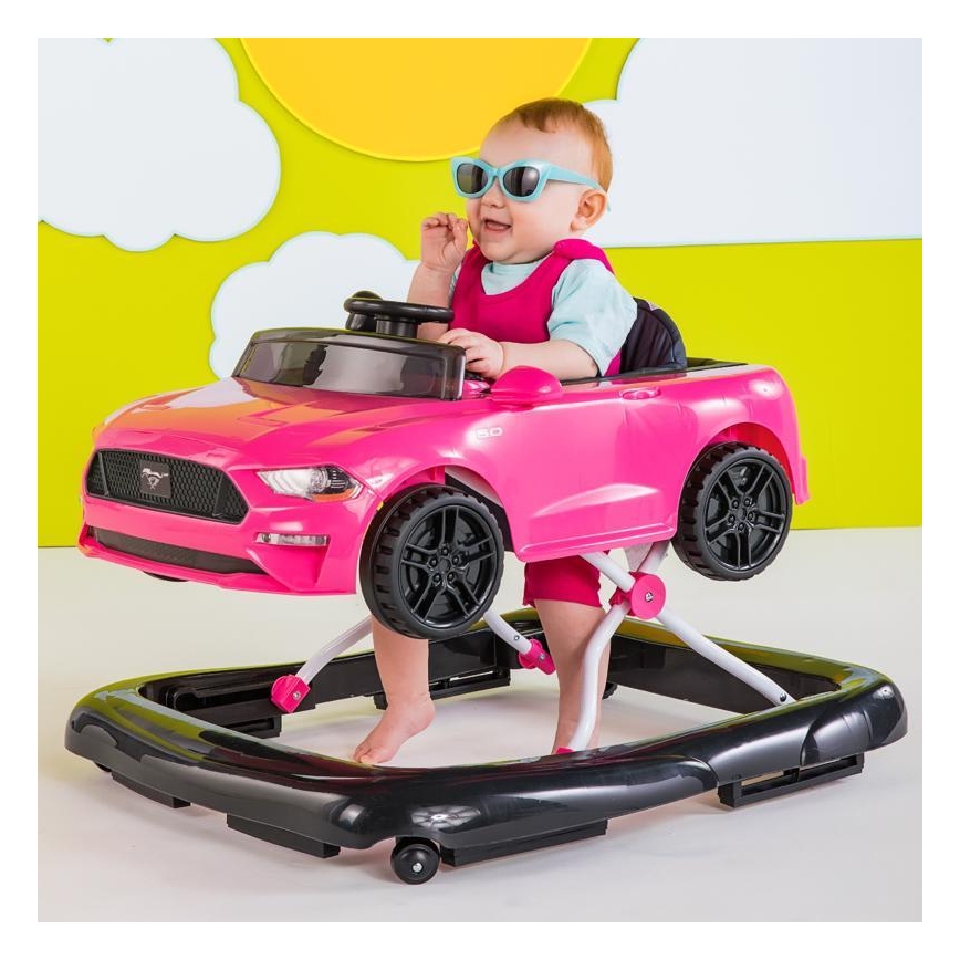Bright Starts - FORD MUSTANG 3-in-1 loopwagen, roze
