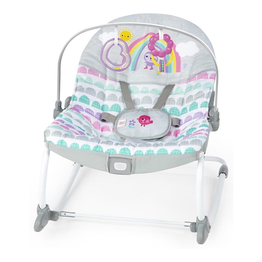 Bright Starts - Vibrerend wipstoeltje voor baby's ROSY RAINBOW 1xLR14