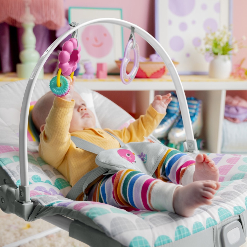 Bright Starts - Vibrerend wipstoeltje voor baby's ROSY RAINBOW 1xLR14
