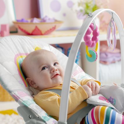 Bright Starts - Vibrerend wipstoeltje voor baby's ROSY RAINBOW 1xLR14