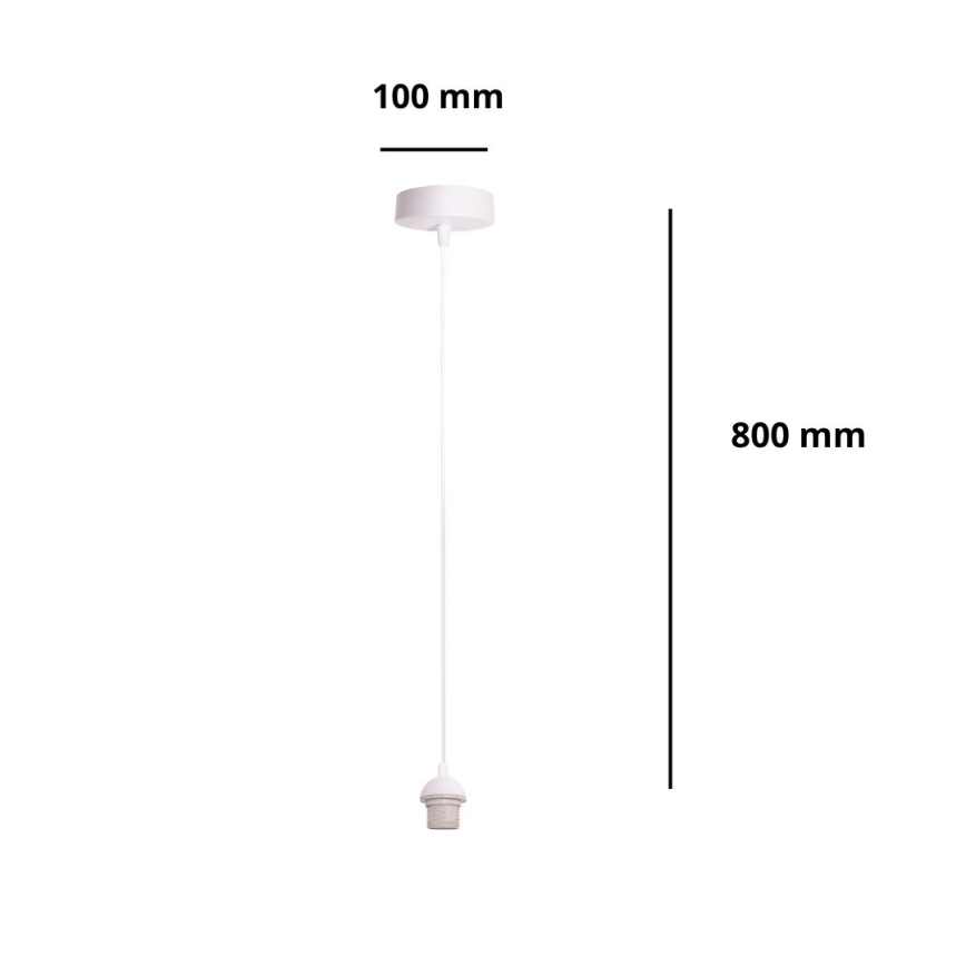 Brilagi - Aansluitsnoer PARTY 1xE27/60W/230V Ø 10 cm wit