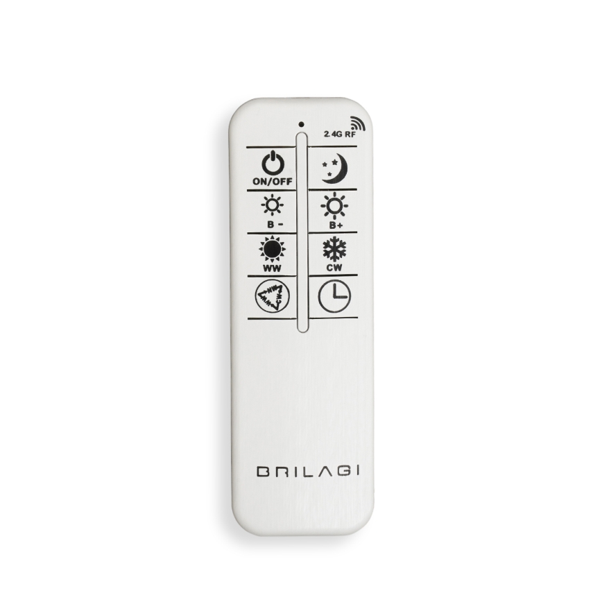 BRILAGI - LED dimbare plafondlamp APOLLO LED/58W/230V 3000-6500K 43,2x101,2 cm mat chroom + afstandsbediening