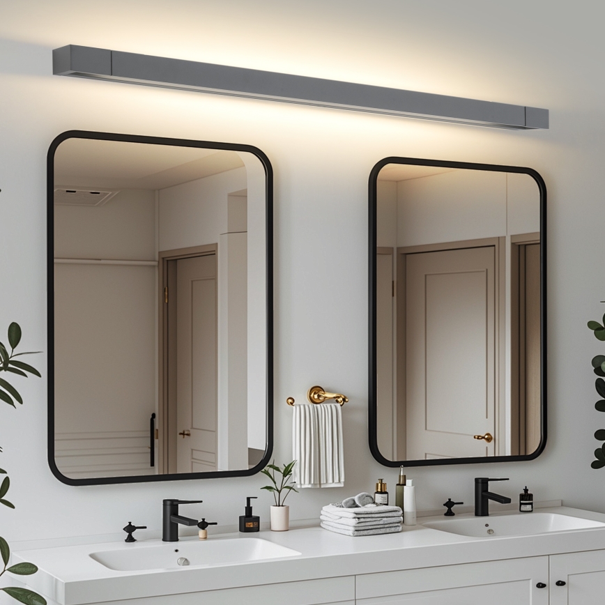Brilagi - AQUA LINE LED-spiegelverlichting, 36W, 230V, 120 cm, IP44, antraciet