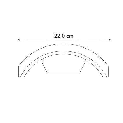 Brilagi - LED Buitenlamp met sensor ARCELO LED/9W/230V 50 cm IP54