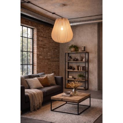 Brilagi - ARVEN LED-hanglamp aan snoer 1xE27/8W/230V Ø 37 cm beige