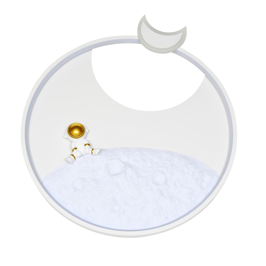 Brilagi - LED-dimbare plafondlamp voor kinderkamer ASTRO LED/20W/230V Ø 50 cm 3000-6000K astronaut + afstandsbediening