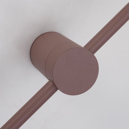 Brilagi - LED buitenwandlamp AURA LED/12W/230V 3000K IP54 65 cm bruin CRI 90
