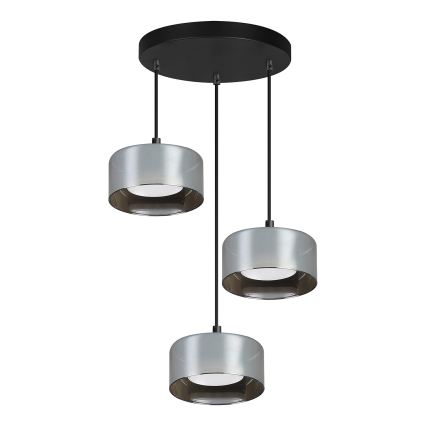 Brilagi - LED RGB+CCT dimbare hanglamp met kabel AURA LUX 3xGX53/14W/230V 2700-6500K Wi-Fi Tuya zwart/rook