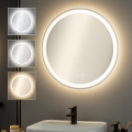 BRILAGI - AVA ECO LED verwarmde badkamerspiegel, 11,5 W/230 V, Ø 60 cm, IP44, CRI 90, dimbaar + CCT
