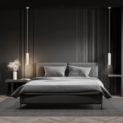 Brilagi - Badkamer hanglamp aan een koord SELE AQUA 1xGU10/30W/230V IP44 wit