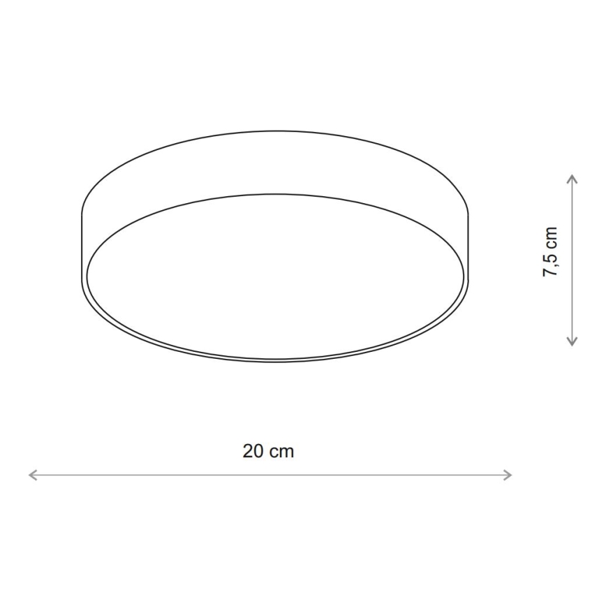 Brilagi - Badkamer plafondlamp CLARE 1xE27/24W/230V diameter 20 cm IP54 beige