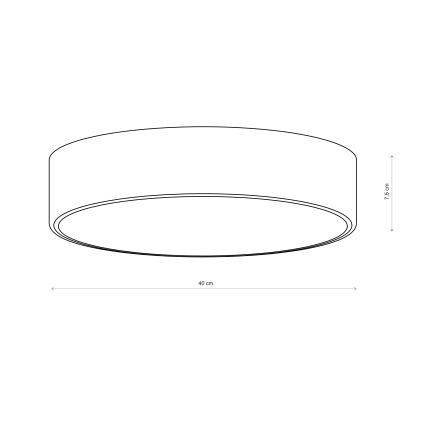 Brilagi - Badkamer plafondlamp CLARE 3xE27/24W/230V Ø 40 cm IP54 bruin