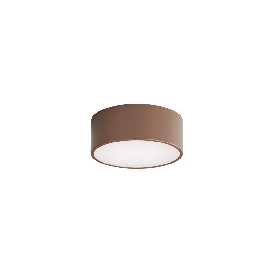 Brilagi - Plafondlamp voor badkamer met bewegings- en schemersensor CLARE 1xE27/24W/230V Ø 20 cm bruin IP54