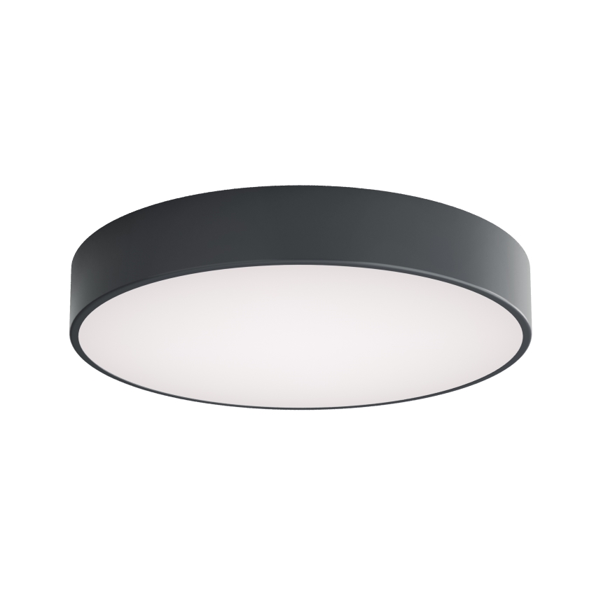 Brilagi - Plafondlamp voor de badkamer met bewegings- en schemeringssensor CLARE 4xE27/24W/230V Ø 50 cm antraciet IP54