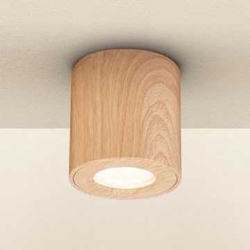 Brilagi - Badkamer spot MIA 1xGU10/30W/230V 84x80 mm eiken decor IP44