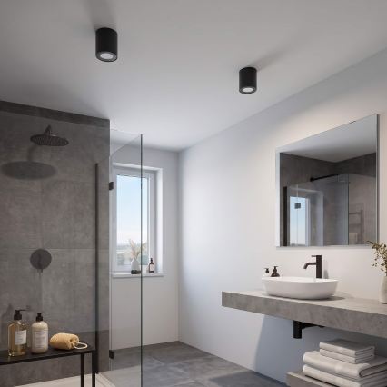 BRILAGI - Badkamer spot MIA 1xGU10/30W/230V 84x80 mm zwart IP54