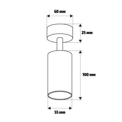 Brilagi - Badkamer spot SELE 1xGU10/30W/230V IP44 glanzend chroom