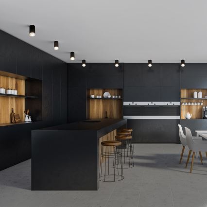 Brilagi - Badkamer spot SELE 1xGU10/30W/230V IP44 zwart