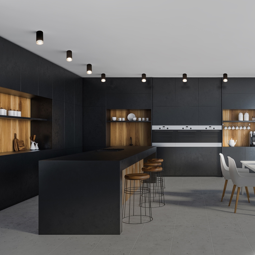 Brilagi - Badkamer spot SELE 1xGU10/30W/230V IP44 zwart
