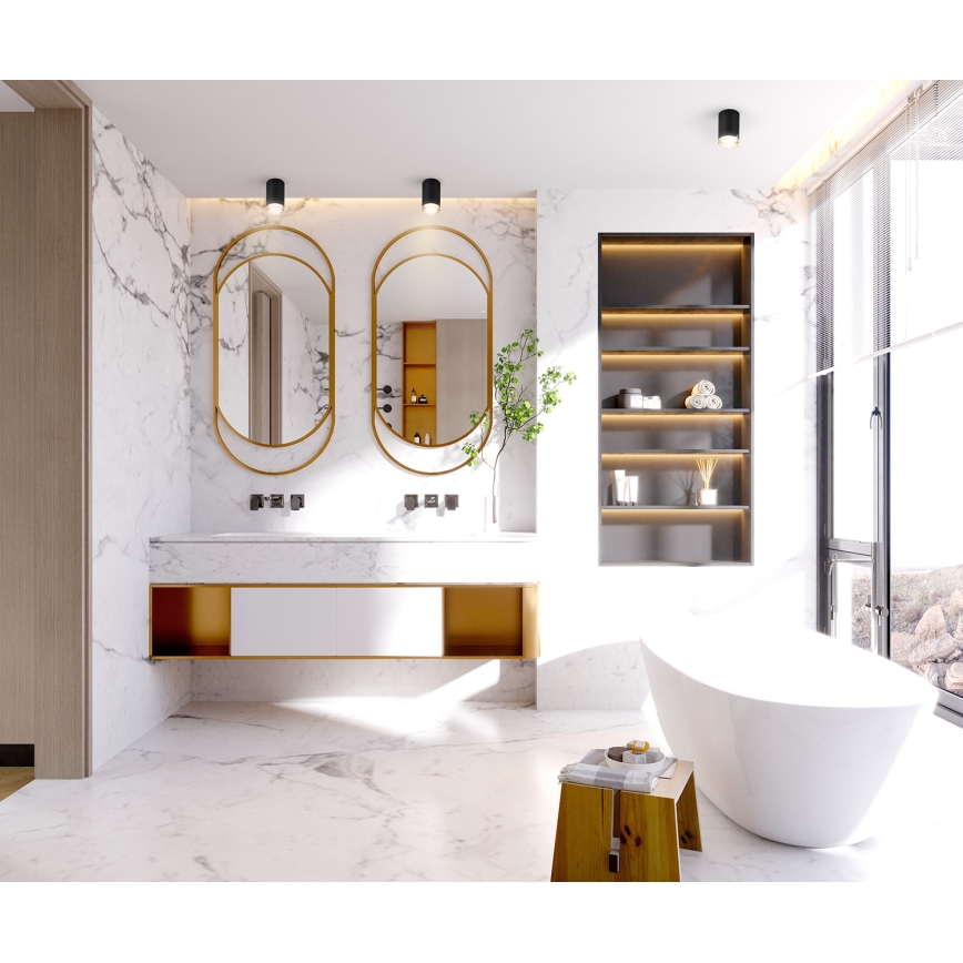 Brilagi - Badkamer spot SELE 1xGU10/30W/230V IP44 zwart