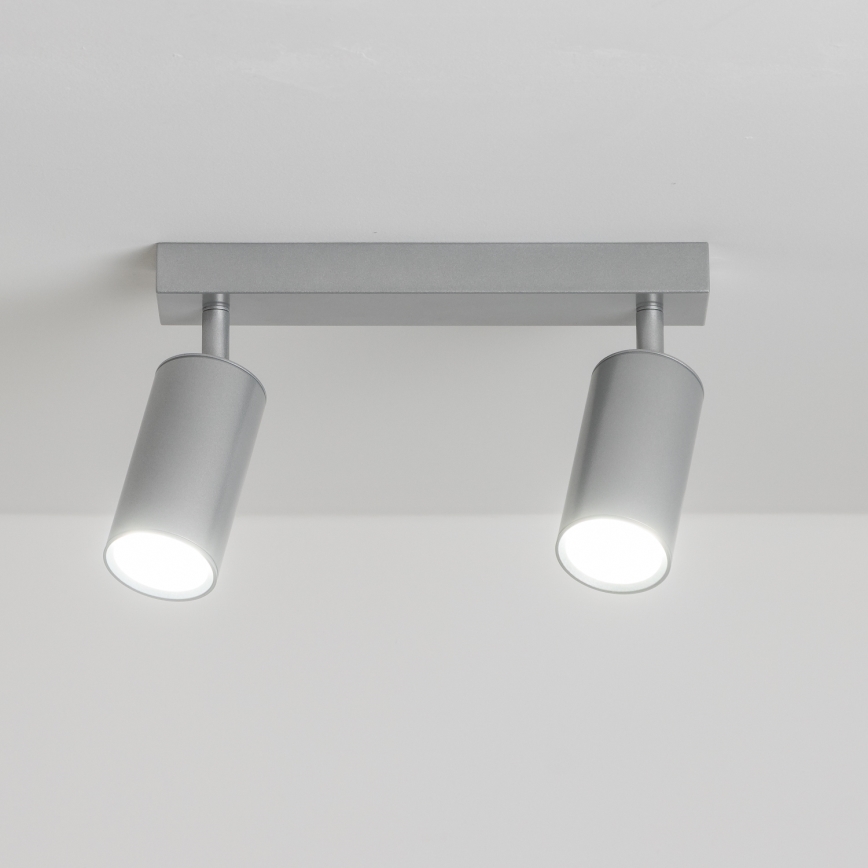 Brilagi - Badkamer spot SELE 2xGU10/30W/230V IP44 zilver