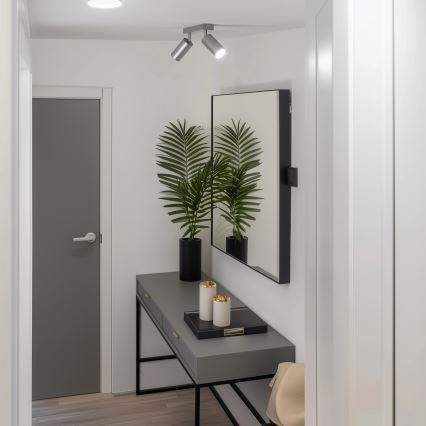 Brilagi - Badkamer spot SELE 2xGU10/30W/230V IP44 zilver