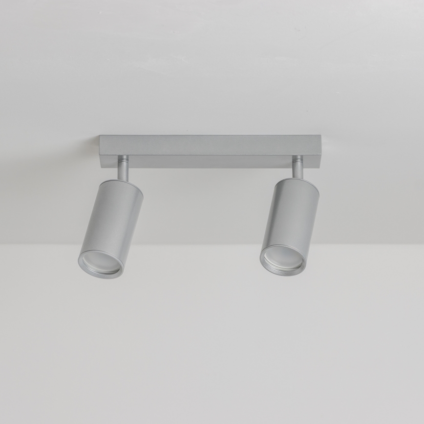 Brilagi - Badkamer spot SELE 2xGU10/30W/230V IP44 zilver