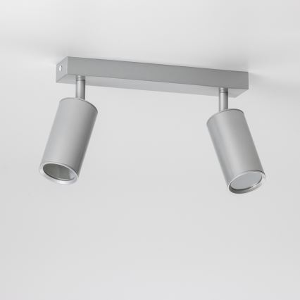 Brilagi - Badkamer spot SELE 2xGU10/30W/230V IP44 zilver