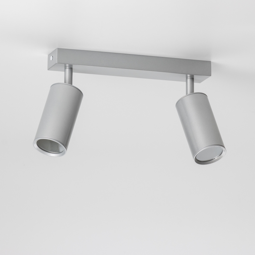 Brilagi - Badkamer spot SELE 2xGU10/30W/230V IP44 zilver